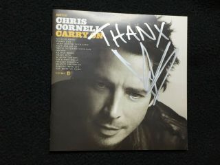Rare - Chris Cornell Signed/autographed Cd Carry On