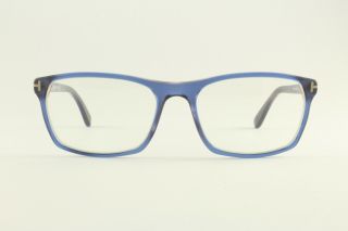 Rare Authentic Tom Ford Tf 5295 092 Blue Clear 56mm Frames Glasses Italy Rx - Able