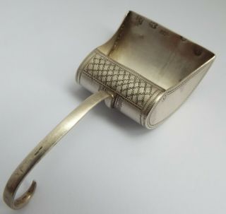 Lovely Rare English Antique 1804 Georgian Sterling Silver Shovel Tea Caddy Spoon