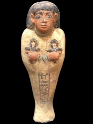 Rare Very Large Ancient Egyptian Shabti,  Late Period 664 - 332 Bc (8)