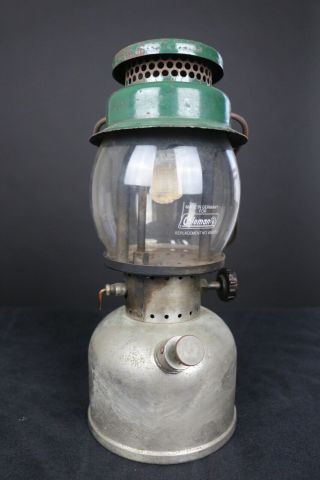 Vintage Coleman 242 Single Mantle Lantern Rare Nickel