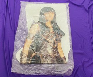 RARE Xena Warrior Princess Standee Cardboard Cut Out Holding Sword Chakram Prop 3