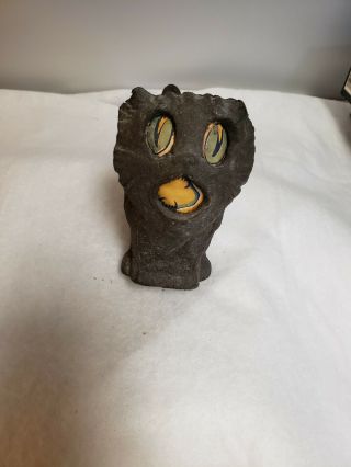 Rare Vintage Jack O Lantern Halloween Black Cat Pulp Paper Mache Full Bodied
