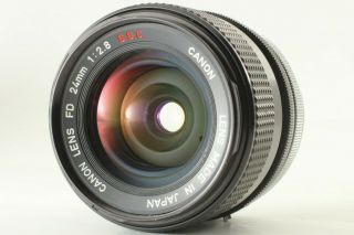 [rare”o”exc,  5] Canon Fd 24mm F/2.  8 S.  S.  C.  Ssc Wide Angle Mf Lens Japan 0027