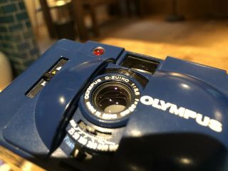Rare Blue : Opt Olympus XA2 35mm Point & Shoot Film Camera with Flash JPN 2