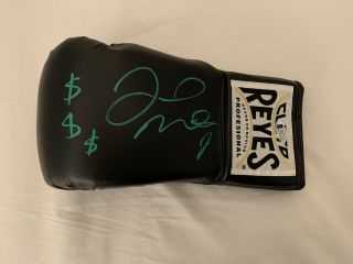 Floyd Mayweather Signed Cleto Reyes Boxing Glove With Rare $$$$ - Beckett