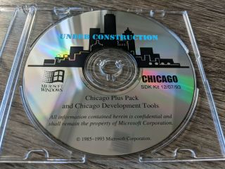 Ultra Rare: Microsoft Windows 95 Codename Chicago Pre Beta 73g,  Sdk,  & Plus Pack