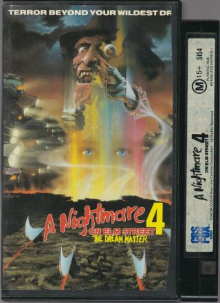 Rare Vhs Video Tape A Nightmare On Elm Street 4: The Dream Master Small Box