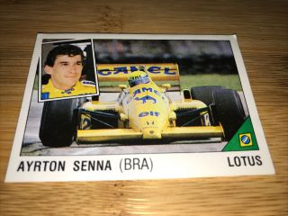 Rare Ayrton Senna - 1986/87 Panini Supersport Card 31 Uk/english Edition