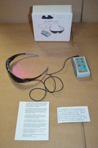 Rare Shealy Relaxmate Ii Light Therapy Relaxation Glasses Device