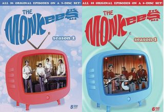 The Monkees (11 Dvd Discs,  Rhino 2011) Seasons 1 & 2 Rare & Complete - Ln