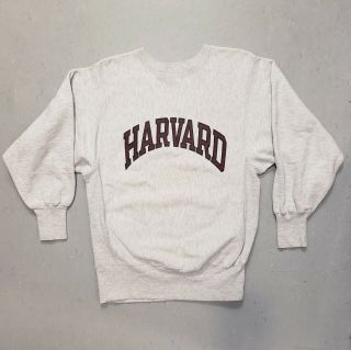 Vtg 80s Champion Harvard University Sweatshirt Shirt Athletic Phys Ed Sz M Rare