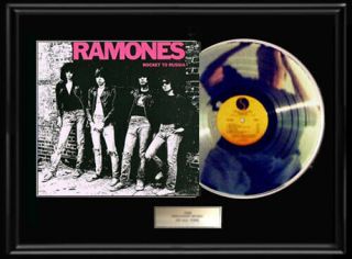 The Ramones Rocket To Russia White Gold Silver Platinum Tone Record Lp Rare
