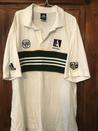 Rare Vintage 1990s Australia Cricket Shirt Adidas Xl - 2xl Ansett Cub