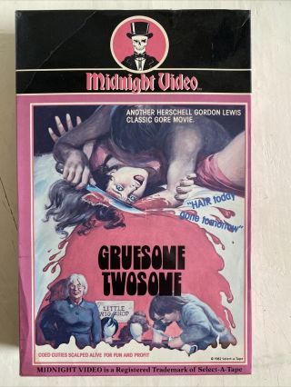 Gruesome Twosome Vhs Midnight Video Big Box Hg Lewis 60 