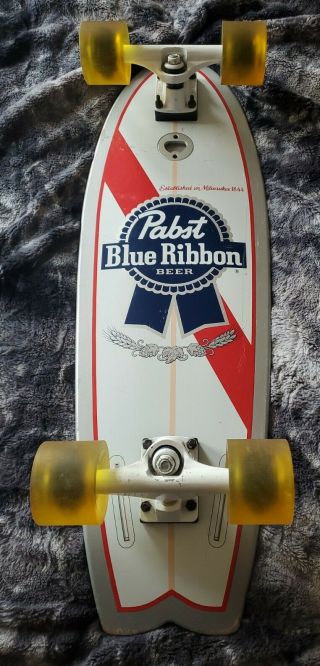 Santa Cruz Pabst Blue Ribbon Beer Collector Board Cruiser Skateboard Rare