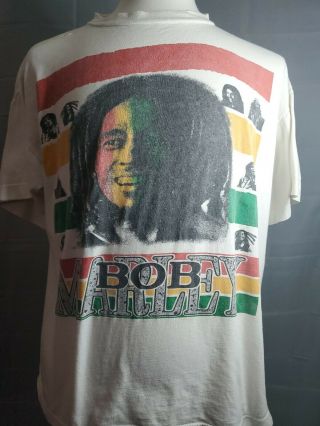 Vintage Bob Marley T Shirt 90s Men’s Xxl Jamaica Flag Rare