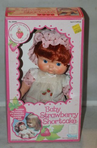 1982 Baby Strawberry Shortcake By Kenner 26400 W/box Rare