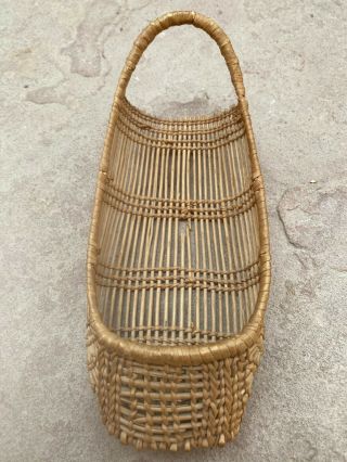 Rare Antique Native American Doll Cradle Basket Klamath Karuk Yurok Hupa Mini