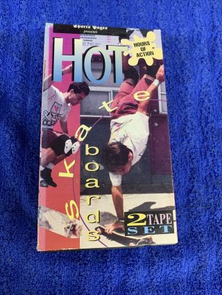 Vtg Hot Skateboards 2 Tape Vhs Set Rare 90s Simitar Htf Freestyle Streets