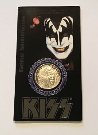 Rare Kiss 1 Troy Oz.  999 Fine Silver Coin (1970’s Aucoin Band Members)