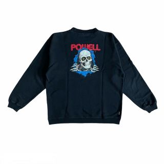Vintage Powell Peralta 90s 2000 Crewneck Sweatshirt Skull Rare Skate One