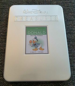Walt Disney Treasures The Chronological Donald Vol 3 Iii Three Rare Tin Case