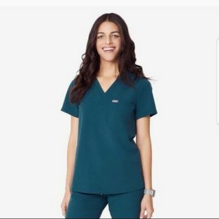 Rare Figs Catarina One - Pocket Scrub Top Size Xs Caribbean Blue Limited Edition