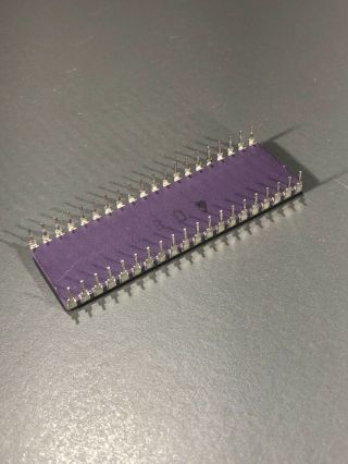 Rare Siemens SAB8080A - C - Intel 8080 Microprocessor Clone - Purple Ceramic, 2