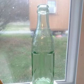 Rare Coca Cola Stars And Panel Soda Water Bottle From Boone Nc