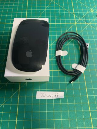 Apple Magic Mouse 2 Space Gray / Black Model A1657 - Htf Rare