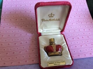 Rare Vintage Prince Matchabelli Added Attraction Perfume Red Crown Full