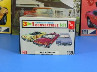 Rare Amt 66660 139 1960 Pontiac Bonneville Convertible Unbuilt Annual 3 In 1