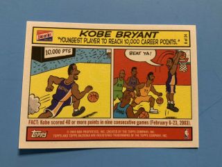 2003 - 04 Topps Bazooka Kobe Bryant Comic Los Angeles Lakers Rare Psa Ready