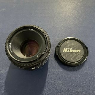Rare Vtg Nikon Af Nikkor 50mm 1:1.  8 Camera Lens W/ Front Cap Japan Htf