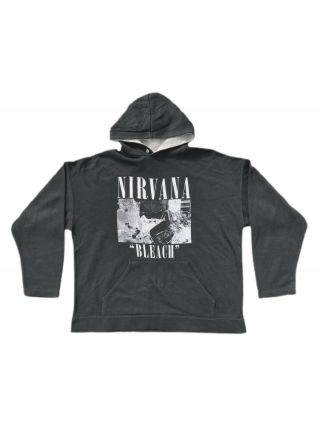 Vintage Nirvana Shirt Bleach Hoodie Rare 90s Kurt Cobain Sonic Youth Grunge Xl