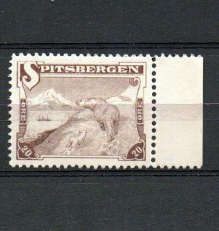 040.  Norway Local Post 1909 Spitsbergen Stamp Mnh Rare
