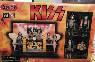 Rare Kiss Alive Ii Action Figure,  40 Piece Playset By Smiti 2002 Read Details