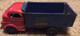 1953 Antique Structo Toyland Construction Wind - Up Dump Truck 844 Rare