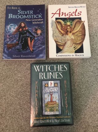 Witches Runes,  Silver Ravenwolf,  Rare Book & Deck