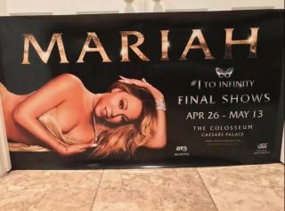Mariah Carey 1 To Infinity Residence Lightbox Poster For Final Shows (rare)