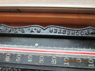 RARE Antique tycos Instrument Wall Cast Iron THERMOMETER Tyoos Rochester,  NY 3