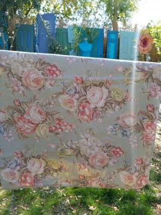 Vintage Ralph Lauren Charlotte Queen Bedskirt Bed Skirt 1 Sham Rare Floral