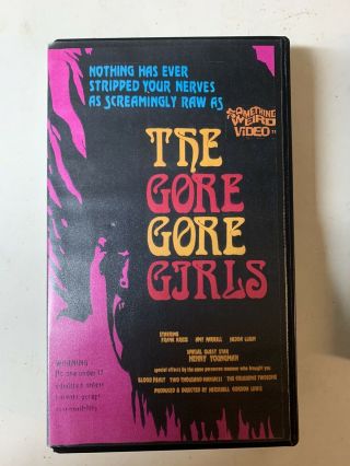 The Gore Gore Girls Vhs Horror Sleaze Violence Rare Something Weird Video Vhs