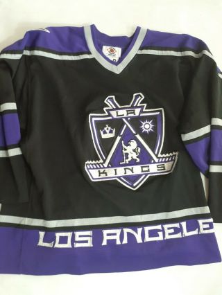Rare Vtg 90s Starter Authentic Los Angeles Kings Center Ice Jersey Men 52 R 2xl