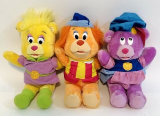 Vintage 1980s Fisher Price Disney Gummi Bears 3 Plush Stuffed Animals Rare
