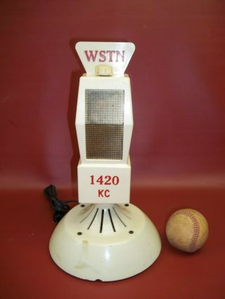 Very Rare Radio Memphis Radio Station 1420am Wstn Advertising Microphone Speaker