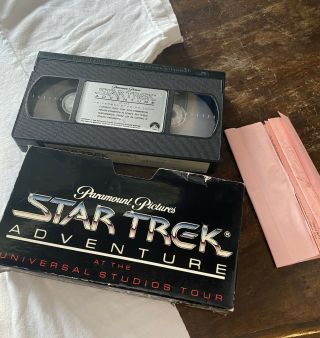 Star Trek Adventures Universal Studio Tour VHS Video Tape & T Shirt L Rare 3