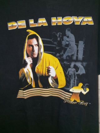 Vintage Oscar De La Hoya Golden Boy Boxing Shirt Size Xl Rare