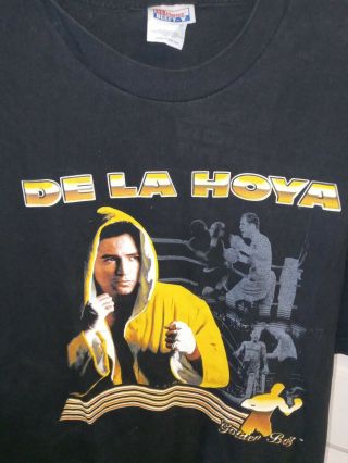 Vintage Oscar De La Hoya Golden Boy Boxing Shirt size XL Rare 2